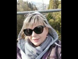 Smoke fetish at a height. Big hot lips