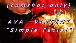 B.B.B. preview: Ava Vincent "Simple Facial" (alleen cum) WMV met slomo