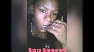 Shortie's Life Is Suckered By Ebony Babe Roxxy Boomerang While He Is On Break