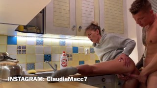 And Creampie's Fucking In The Kitchen