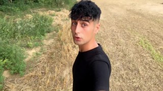6 public places jerking in one day and big and far cumshot on a path EDGING