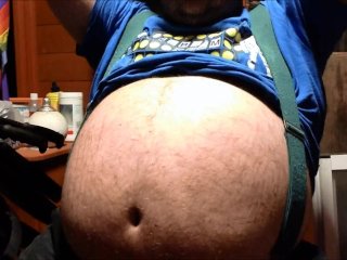 bear, pipe, belly, fat