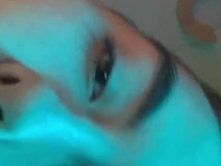 Cute Teen with Big Tits Sucks and Fucks Big Dildo