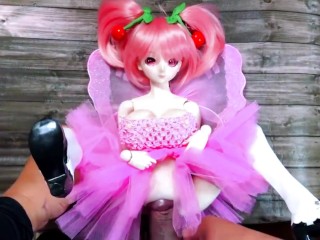 Мини-кукла розовые волосы