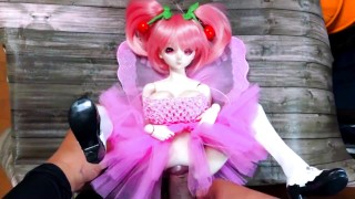 Mini doll pink hair
