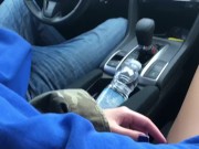 Preview 3 of Cute teen gets her panties touched by daddy in the car