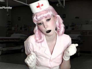 Goth Nurse Joy Gives You a ProstateExam