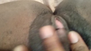 Fat ebony clit