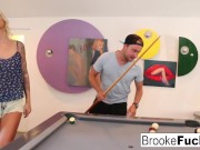 Preview 5 of Brooke Brand plays sexy billiards with Vans balls
