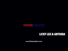 Redhead Fist Fucks Busty Blonde - Screenshot 3 of 16 - Fingering Pussy