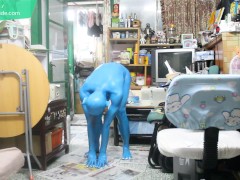 Body Painting : I am a homemade cute Veemon