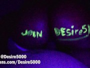 Preview 2 of Extreme Glow in the Dark Dick Riding