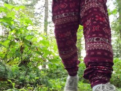 Desperate Autumn Forest Piss In Canada