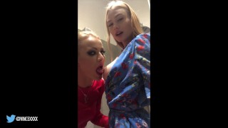 Instagram Video Of A Teen Blonde Pornstar With A Blowjob Licking Her Pussy And Having Fun