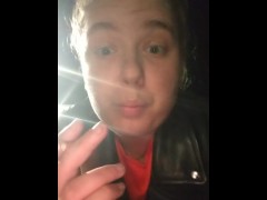 Smoking fetish smoking a cigarette