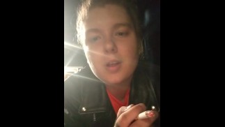 Smoking fetish smoking a cigarette