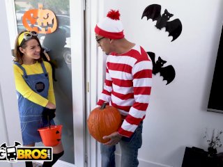 BANGBROS - Where's Bruno's Dick? Inside A Pumpkin, Waiting For Evelin Stone screenshot number 2