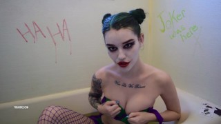 The Bathing Joke Teaser (Joker cosplayer gets weird and wet!)