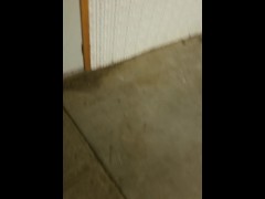 Huge garage cumshot