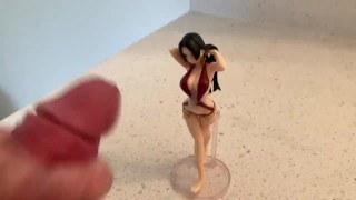 Estatueta Creme Gozando Em Uma Boa Hancock Figura De Anime De Uma Peça