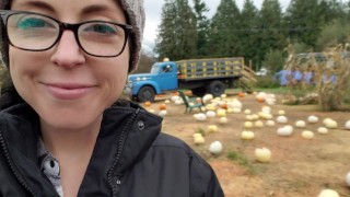 Semana De Halloween Porta Orinal Mear En El Huerto De Calabazas