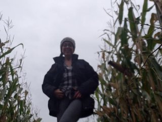 ass, public, corn field, verified amateurs