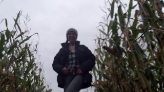 Halloween Week! A Naughty Flash In The Corn Maze