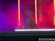 Preview 3 of Jules Jordan: Dark Seduction, Angela White Fucks Under Neon Lights At Night