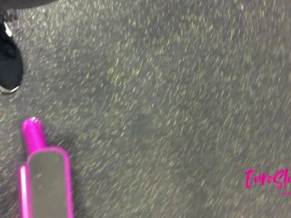Slut Lactating, Masturbating, and_Pissing In Public Gym