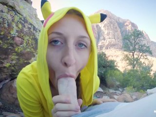 Naughty Pokémon gets Creampie Training in Public POV - Molly Pills