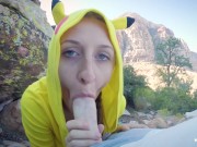 Preview 2 of Naughty Pokémon gets Creampie Training in Public POV - Molly Pills
