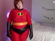 Preview 1 of big booty Elastigirl cheats with Frozone, has homewrecker impregnation creampie cum