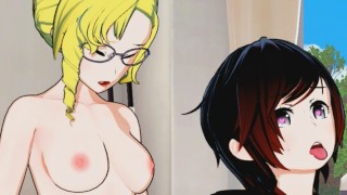 Futanari Glynda Goodwitch 3D Hentai Fucked By RWBY Ruby Rose