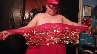 Sugar strips out of her belly dancer costume #HALLOWEEN2019