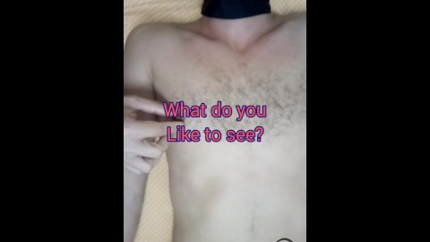 Teaser - playing with my new toy - Israeli amateur masked cum dumpster