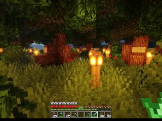 point of view, minecraft, forest, outdoor