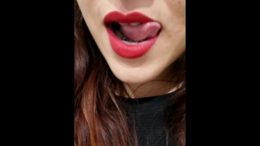 Mouth tongue sex piercing