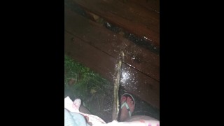 Late-Night Pissed On Neighbor's Front Porch
