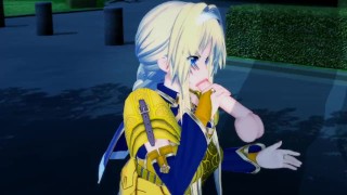 Sword Art Online 3D Hentai Vs Alice Knight