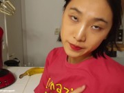 Preview 2 of June Liu 刘玥 / SpicyGum - Chinese Teen fucking hard with her German BF (Short V - JL_028)