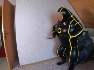 inflated suit, kink, bdsm, amateur