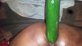 Had to stop and buy a huge cucumber to tryout.
