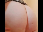 Preview 1 of Fat Pawg shows off princess plug and shakes ass