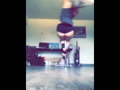  Teen Plays Around On Pole