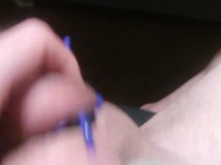 POV Transgirl, First Time Using Sliding Double Sex Ring No Audio