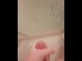 Having a Nice Tug in the Shower