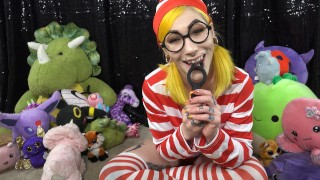 Cattie Candescent Vibrating Cock Ring JOI From Slightly Legal Toys Where's Waldo Cosplay