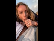 Preview 2 of PUBLIC BLOWJOB IN SAFARI-I suck his cock,he cum and i swallow all his sperm