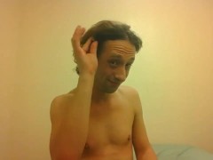 Topless Transgirl Trying to Hold a Pen w/Her Tiny Boobs - Screenshot 14 of 16 - Polyamorous