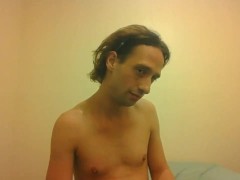Topless Transgirl Trying to Hold a Pen w/Her Tiny Boobs - Screenshot 16 of 16 - Demisexual